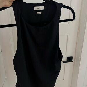 Babaton high neck bodysuit in black size xl